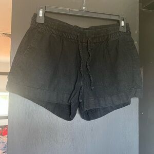 Old Navy Women's Black Linen Shorts